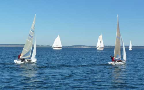5o5s and Schooners kick off the 2010 Shipwright's Regatta