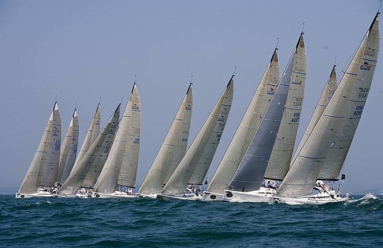 Swan 42's At The Start Line ( Photo by Rolex /Dan Nearny )