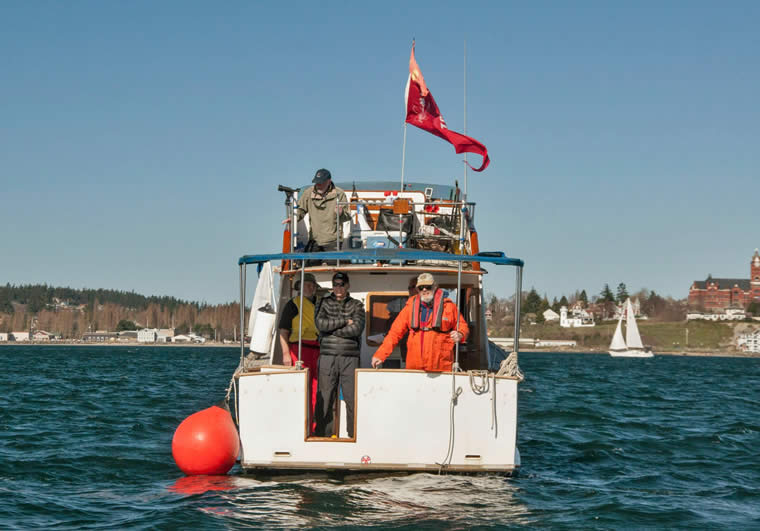 The PTSA Race Committee at the 2015 Shipwrights' Regatta.