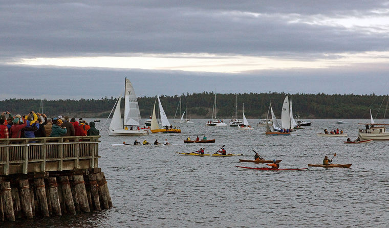 The start of the 2015 R2AK. Photo from the Port Townsend Leader.